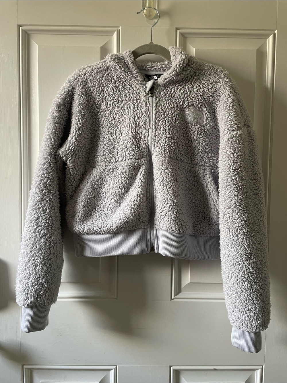The North Face Light Blue Fleece Jacket Girls Size 10 / Medium